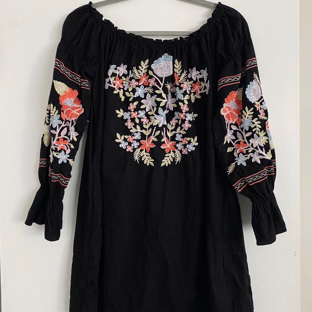Embroidered Free People Dress
